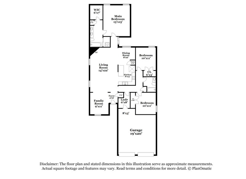 1,835/Mo, 4930 Indian Walk Ln Arlington, TN 38002 Floor Plan View