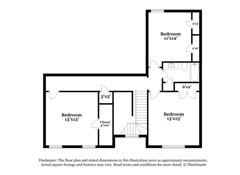 2,100/Mo, 7557 Juniper Ridge Dr Memphis, TN 38125 Floor Plan View 2