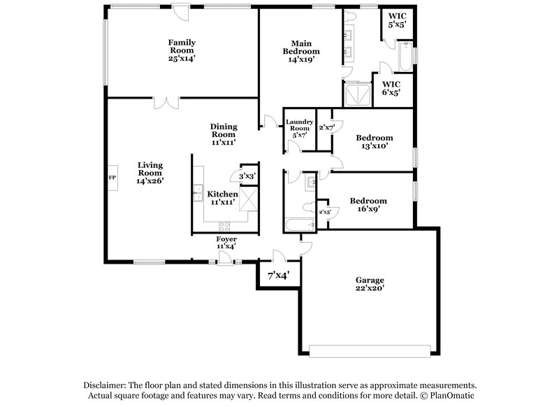 1,835/Mo, 5514 Wakefield Cv Bartlett, TN 38134 Floor Plan View