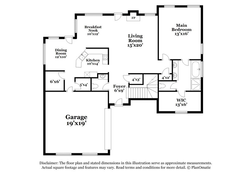 1,820/Mo, 6044 Kingsview Cv Horn Lake, MS 38637 Floorplan View