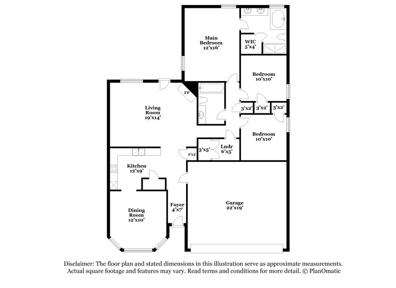 1,840/Mo, 4244 Shadow Oaks Dr Horn Lake, MS 38637 Floor Plan View