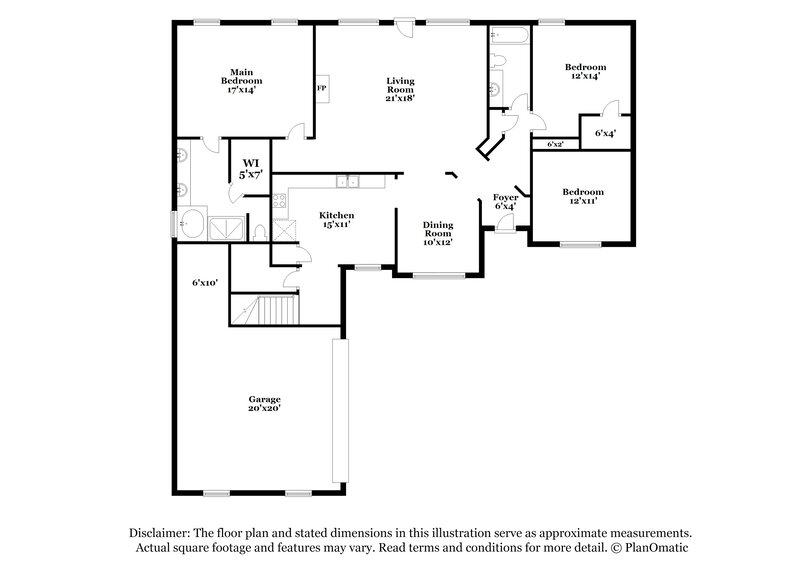 2,130/Mo, 8856 Oak Grove Blvd Olive Branch, MS 38654 Floor Plan View
