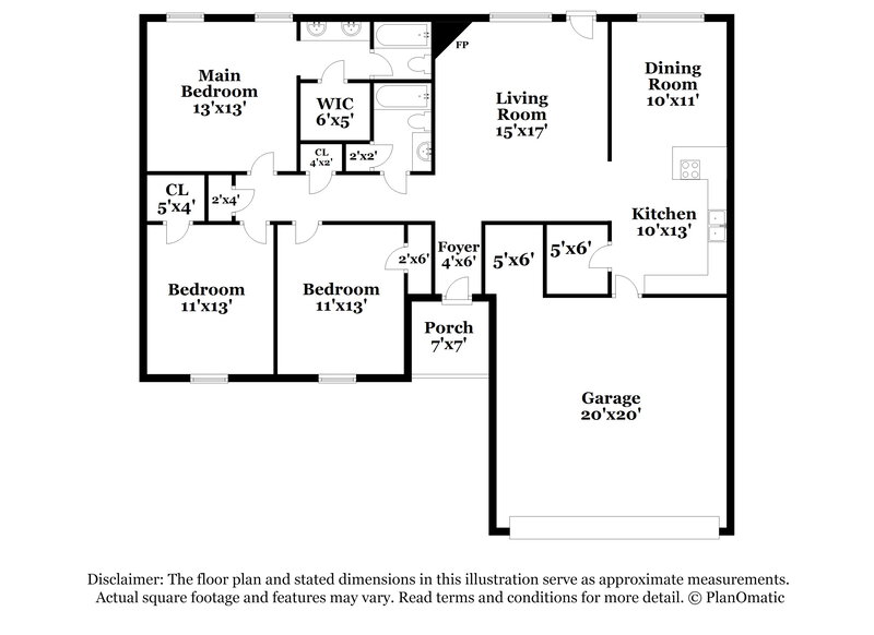 2,290/Mo, 4860 Water Fowl Ln Memphis, TN 38141 Floor Plan View