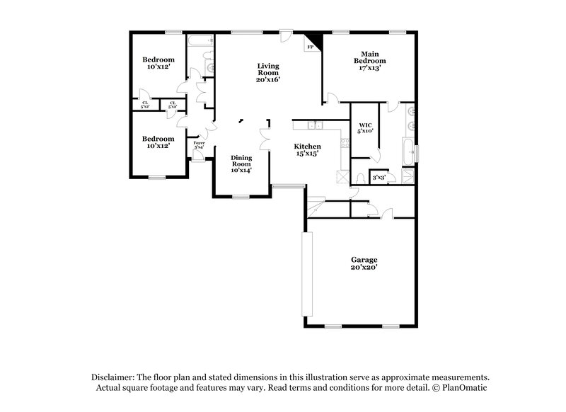 1,770/Mo, 6866 White Hawk Ln Olive Branch, MS 38654 Floor Plan View