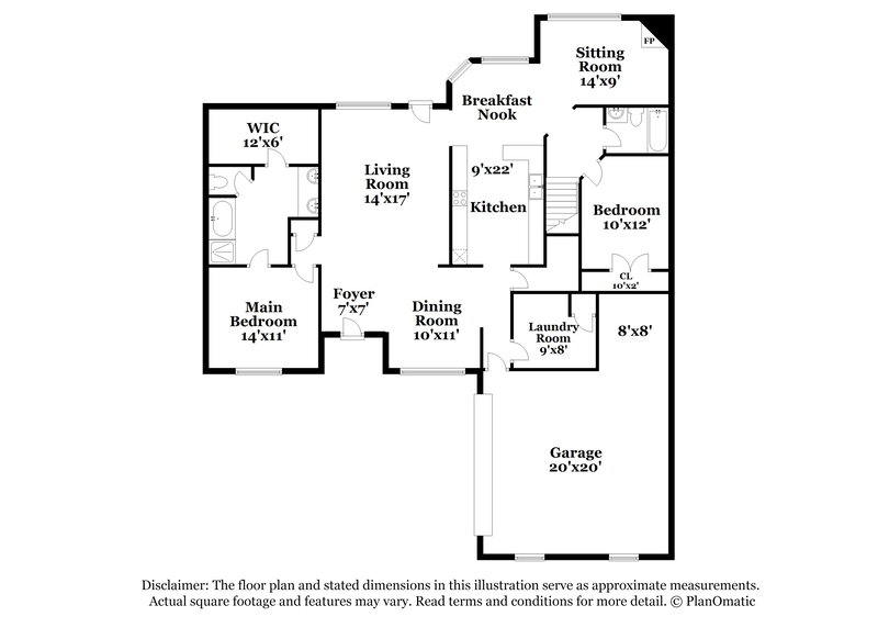 3,580/Mo, 2866 Oxford Cir Southaven, MS 38672 Floor Plan View