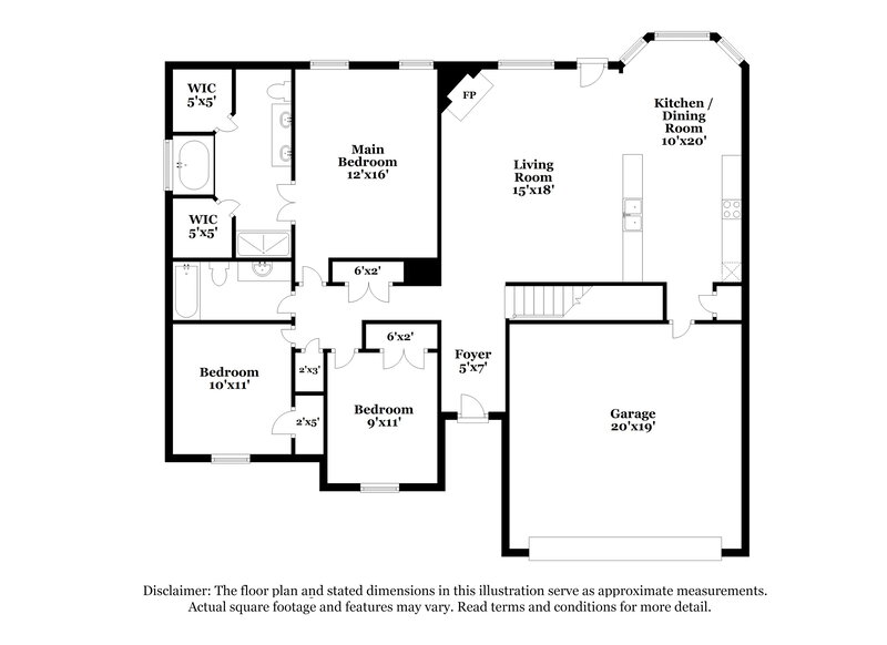 1,845/Mo, 658 Timber Crk S Hernando, MS 38632 Floor Plan View