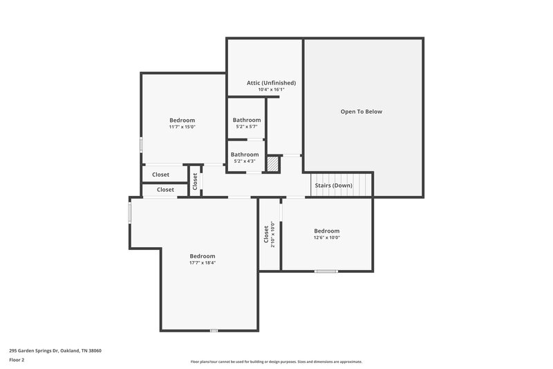 1,810/Mo, 295 Garden Springs Dr Oakland, TN 38060 Floor Plan View