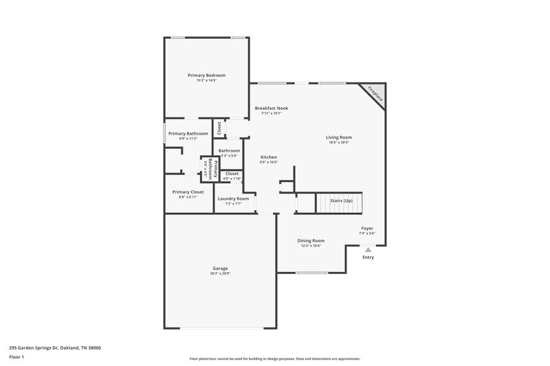 1,810/Mo, 295 Garden Springs Dr Oakland, TN 38060 Floor Plan View 2