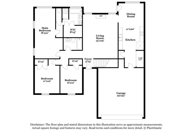 2,740/Mo, 205 Cameron Dr Oakland, TN 38060 Floor Plan View