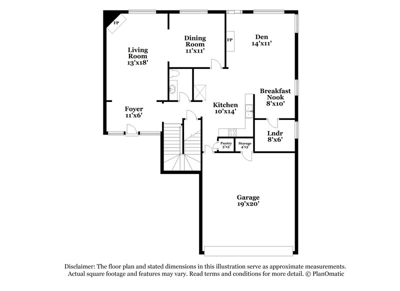 2,425/Mo, 10076 Woodland Grove Dr Lakeland, TN 38002 Floor Plan View 2