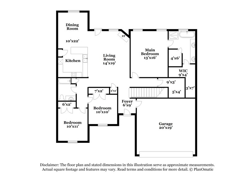 2,255/Mo, 5315 Holly Ridge Dr Horn Lake, MS 38637 Floor Plan View
