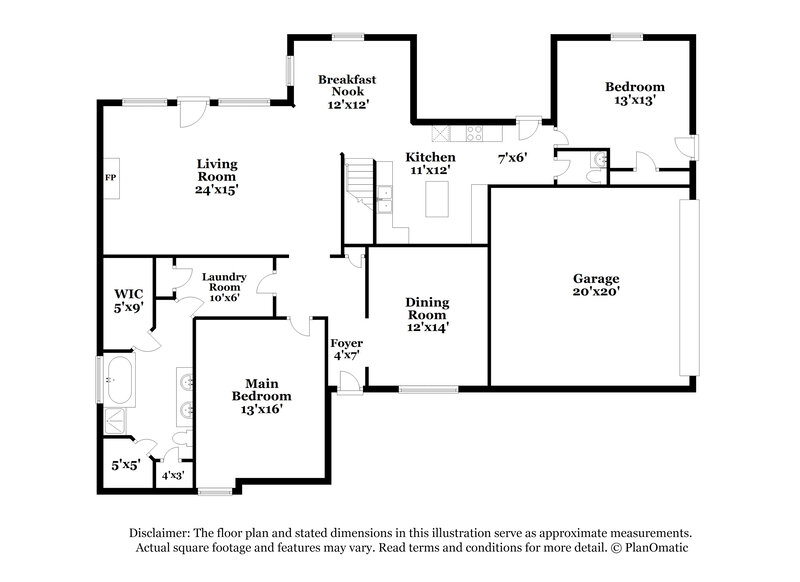 2,160/Mo, 3579 Chester Ln Memphis, TN 38119 Floor Plan View