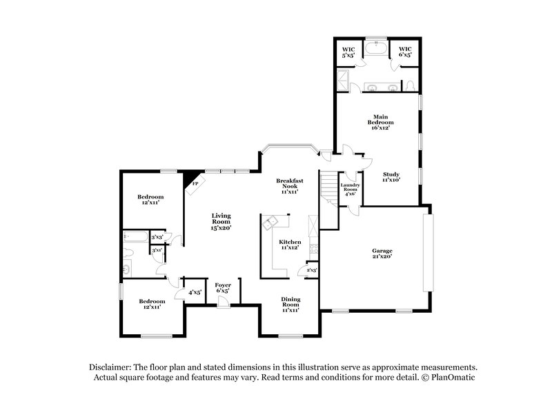 2,005/Mo, 6600 Sandbourne E Olive Branch, MS 38654 Floor Plan View