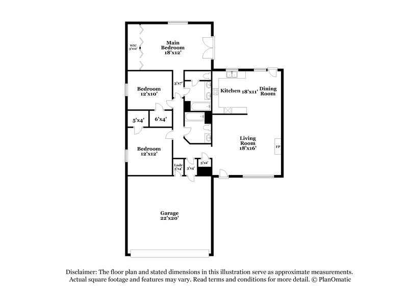 2,550/Mo, 7203 Atterbury Cir E Southaven, MS 38671 Floor Plan View