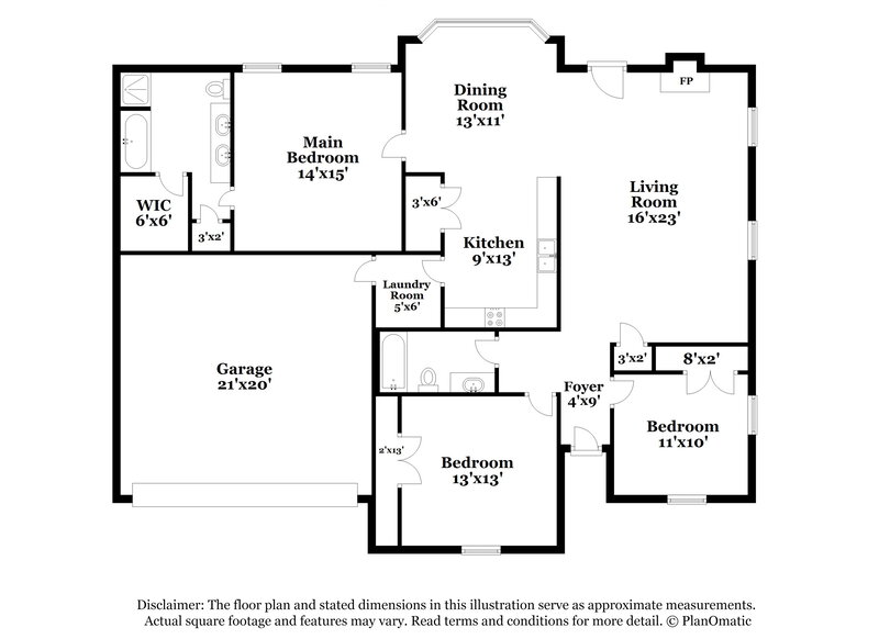 2,630/Mo, 6465 White Hawk Ln Olive Branch, MS 38654 Floor Plan View