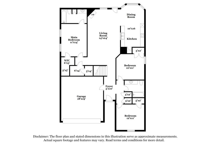 1,930/Mo, 3022 N Wren St Hernando, MS 38632 Floor Plan View