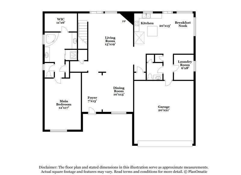 2,085/Mo, 4572 Tulip Bend Dr Bartlett, TN 38135 Floor Plan View
