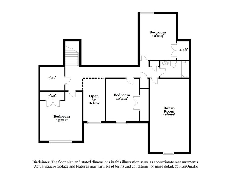 2,085/Mo, 4572 Tulip Bend Dr Bartlett, TN 38135 Floor Plan View 2