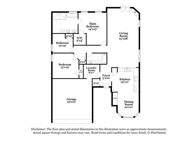 1,735/Mo, 7413 Tack Cv Southaven, MS 38671 Floor Plan View