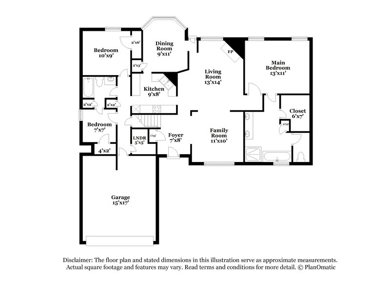 2,430/Mo, 5673 Grove Ln Horn Lake, MS 38637 Floor Plan View