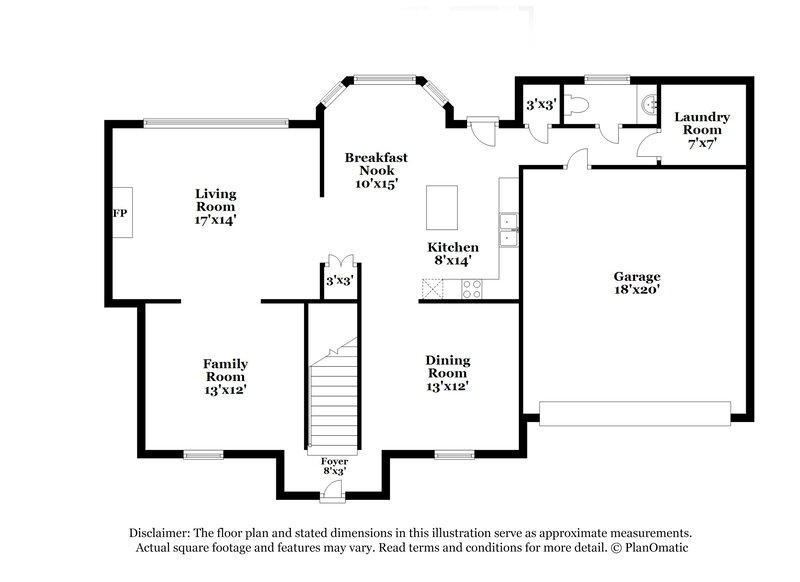 2,200/Mo, 7170 Fox Creek Dr Olive Branch, MS 38654 Floor Plan View