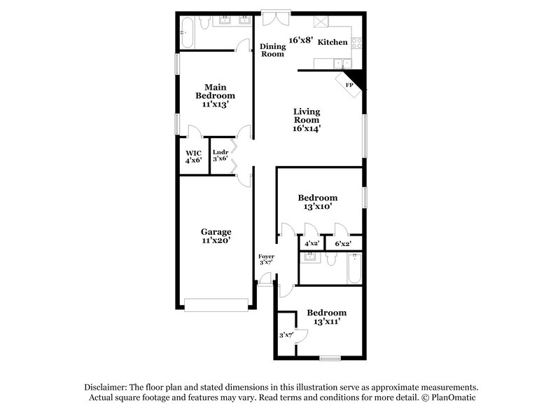 1,580/Mo, 2731 Maggie Woods Pl Arlington, TN 38002 Floor Plan View