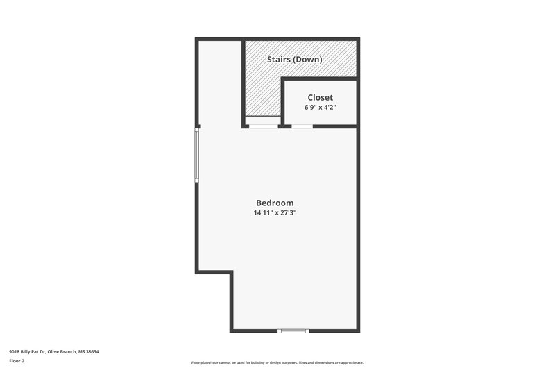 1,960/Mo, 9018 Billy Pat Dr Olive Branch, MS 38654 Floor Plan View 2