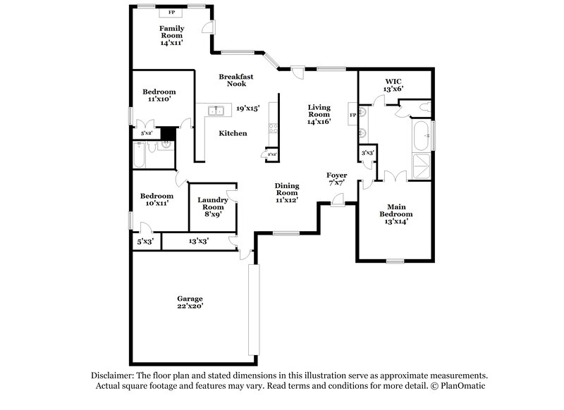 2,325/Mo, 2807 Malabar Pl Southaven, MS 38672 Floor Plan View