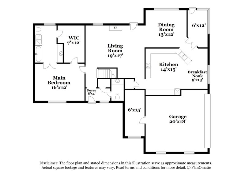 2,250/Mo, 5759 Michaelson Dr Olive Branch, MS 38654 Floor Plan View 2