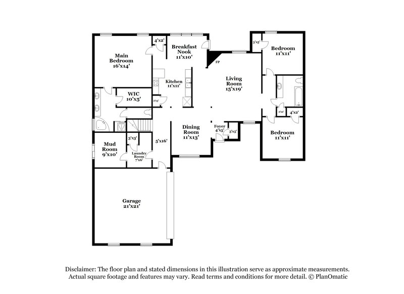 1,965/Mo, 1501 Cider House Ln Cordova, TN 38016 Floor Plan View