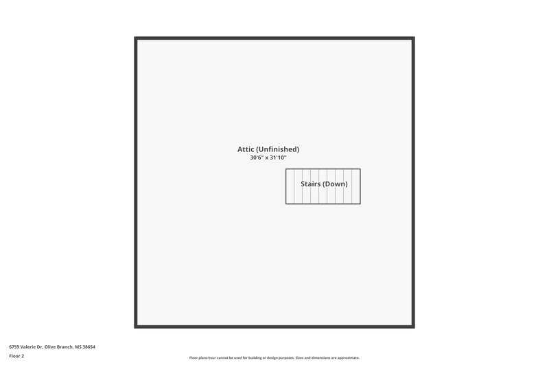 1,660/Mo, 6759 Valerie Dr Olive Branch, MS 38654 Floor Plan View 2