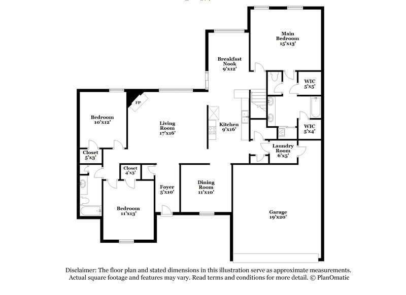 2,015/Mo, 10087 Keely Dr Olive Branch, MS 38654 Floor Plan View
