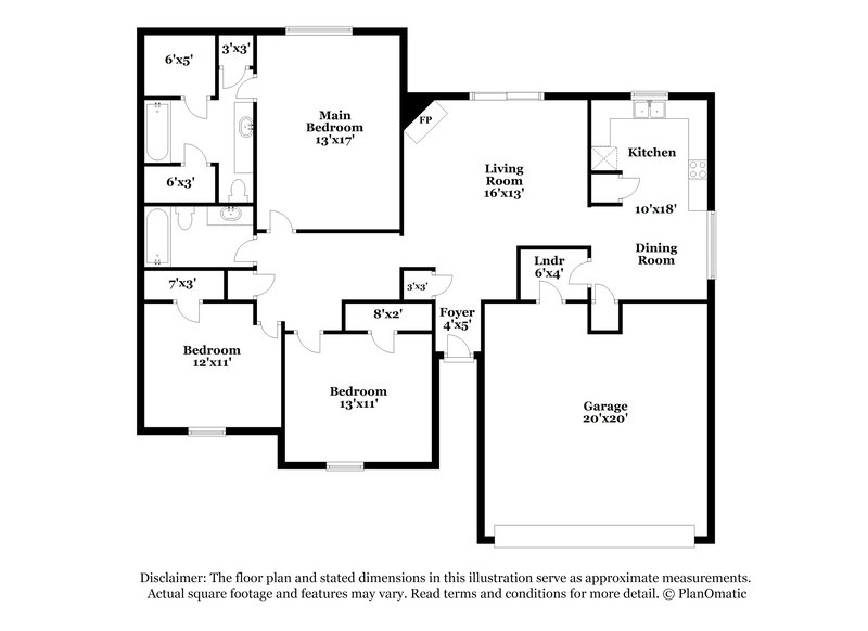 1,570/Mo, 180 Pine Ridge Ln Oakland, TN 38060 Floor Plan View