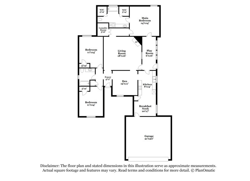 3,320/Mo, 1945 Pecan Ln N Southaven, MS 38671 Floor Plan View