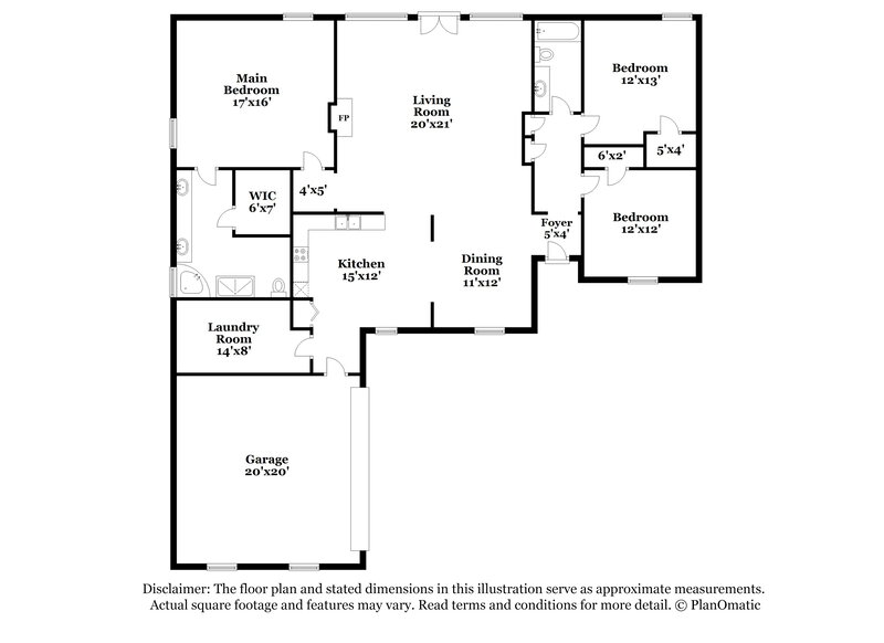 2,285/Mo, 5112 Delaney Valley Ln Bartlett, TN 38002 Floor Plan View