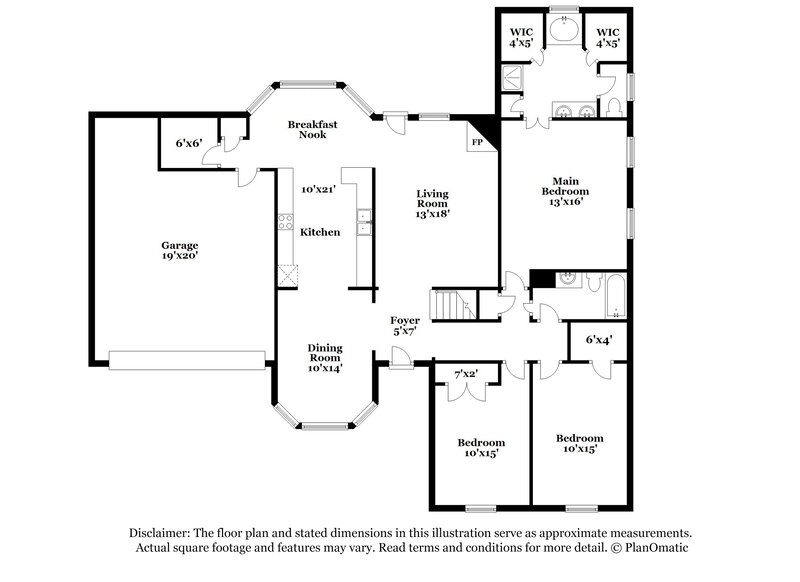 2,180/Mo, 5828 Landau Dr Southaven, MS 38671 Floor Plan View