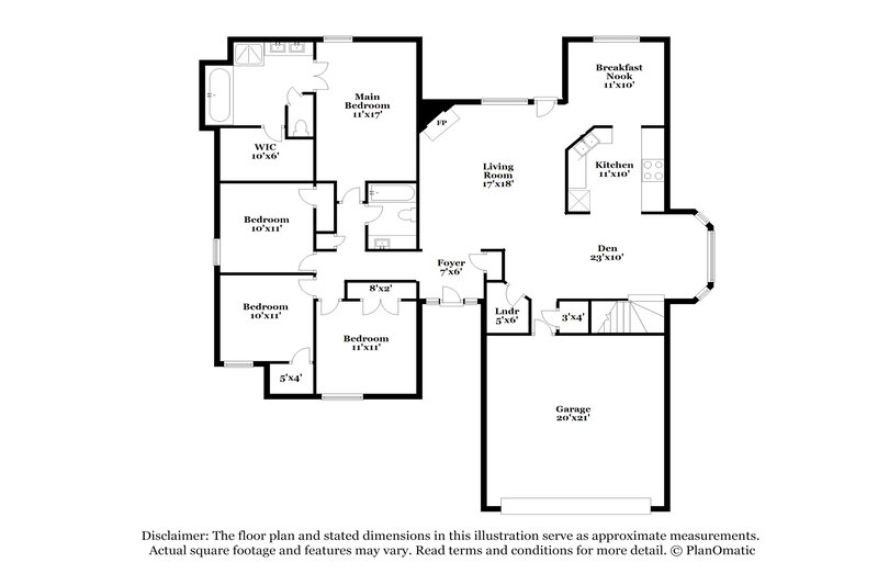 3,300/Mo, 6425 Saddletrail Dr Olive Branch, MS 38654 Floor Plan View