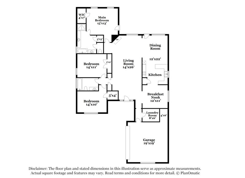 3,120/Mo, 6480 Cheyenne Dr Olive Branch, MS 38654 Floor Plan View