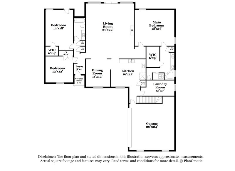 2,120/Mo, 6561 Karista St Millington, TN 38053 Floor Plan View
