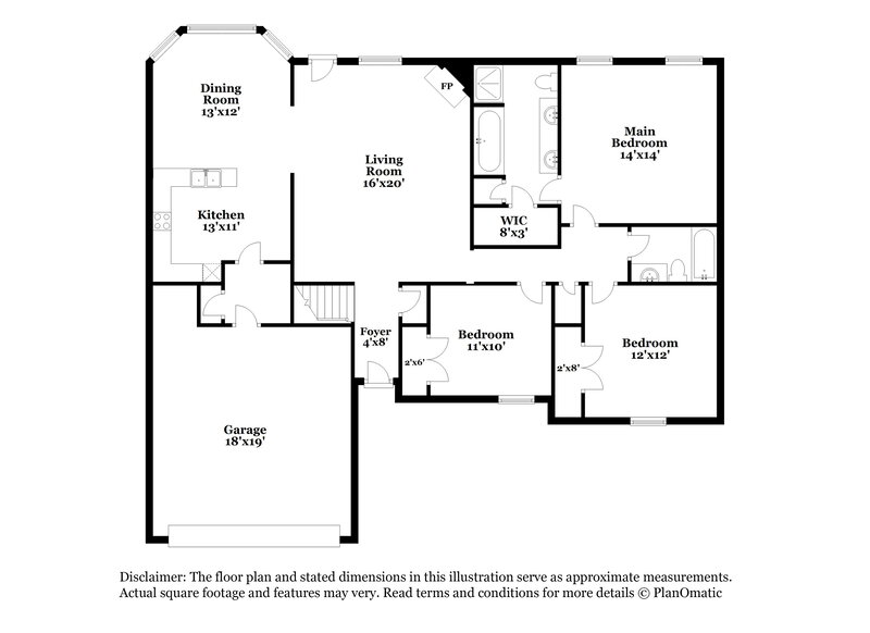 1,995/Mo, 1670 Timber Creek Dr Hernando, MS 38632 Floorplan View