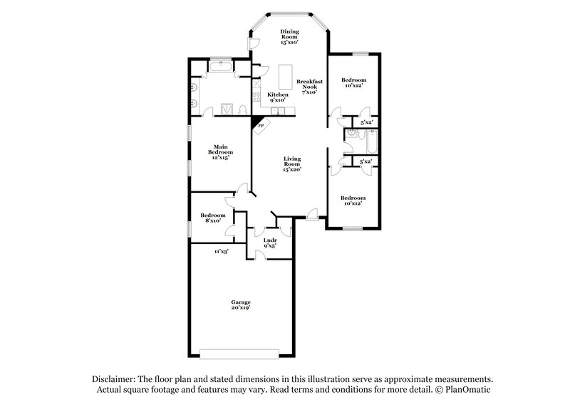 1,770/Mo, 6674 Red Hawk Cv Olive Branch, MS 38654 Floor Plan View