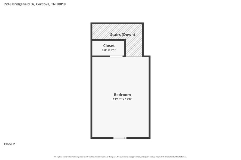 1,860/Mo, 7248 Bridgefield Dr Cordova, TN 38018 Floor Plan View 2