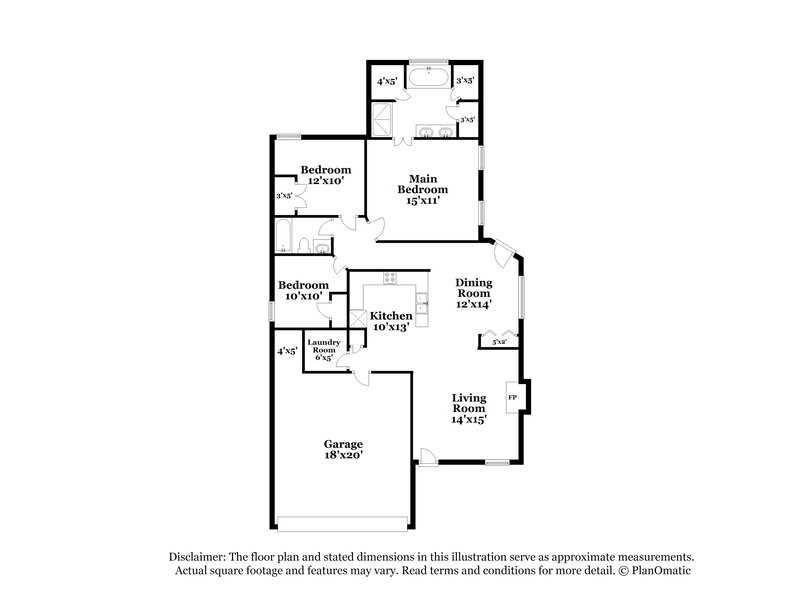 1,785/Mo, 9782 Pigeon Roost Park Cir Olive Branch, MS 38654 Floorplan View