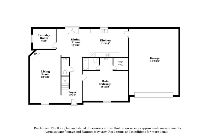 1,945/Mo, 231 Woodshire Ln Brighton, TN 38011 Floorplan View