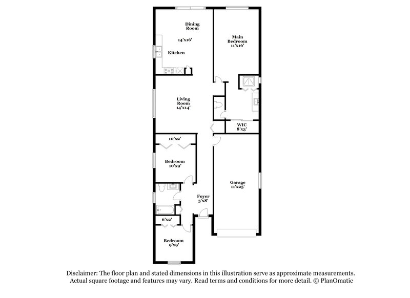 2,200/Mo, 1040 SE 20th Rd Homestead, FL 33035 Floor Plan View