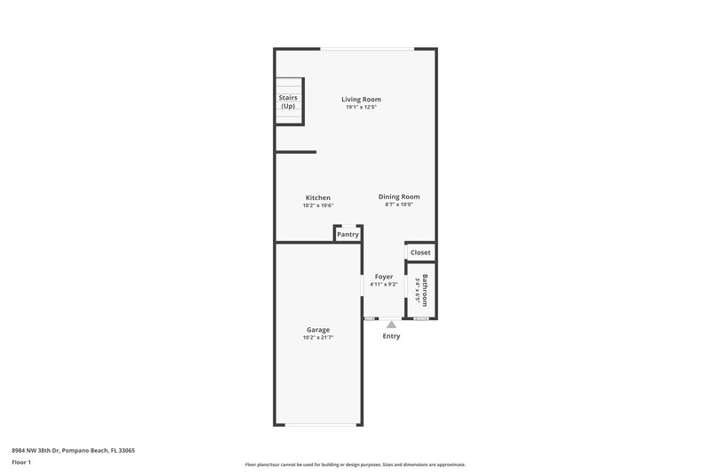 2,430/Mo, 8984 NW 38th Dr Coral Springs, FL 33065 Floor Plan View