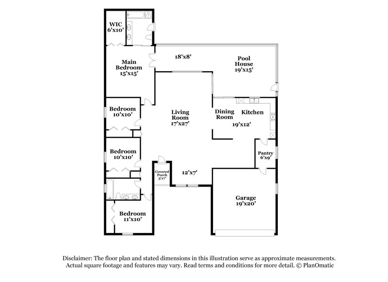 4,195/Mo, 18215 181st Cir S Boca Raton, FL 33498 Floor Plan View