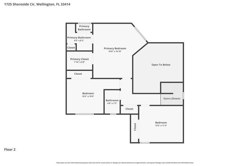 2,800/Mo, 1725 Shoreside Cir Wellington, FL 33414 Floor Plan View 2