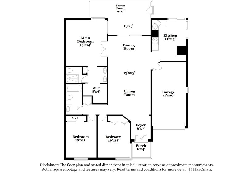 2,995/Mo, 5468 NW 45th Way Coconut Creek, FL 33073 Floor Plan View