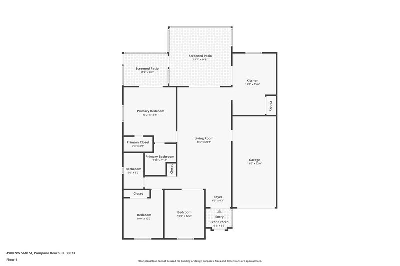 2,560/Mo, 4900 NW 56th St Coconut Creek, FL 33073 Floor Plan View